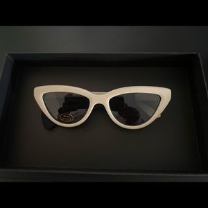 Anine Bing Sedona Sunglasses in Ivory